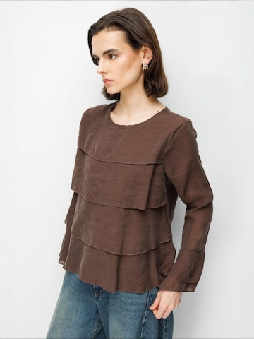 MixRay Blouse 'Blusen' in Bruin