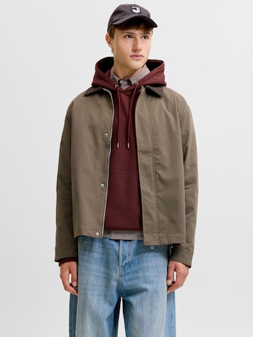 JACK & JONES Übergangsjacke in Braun: Vorderseite