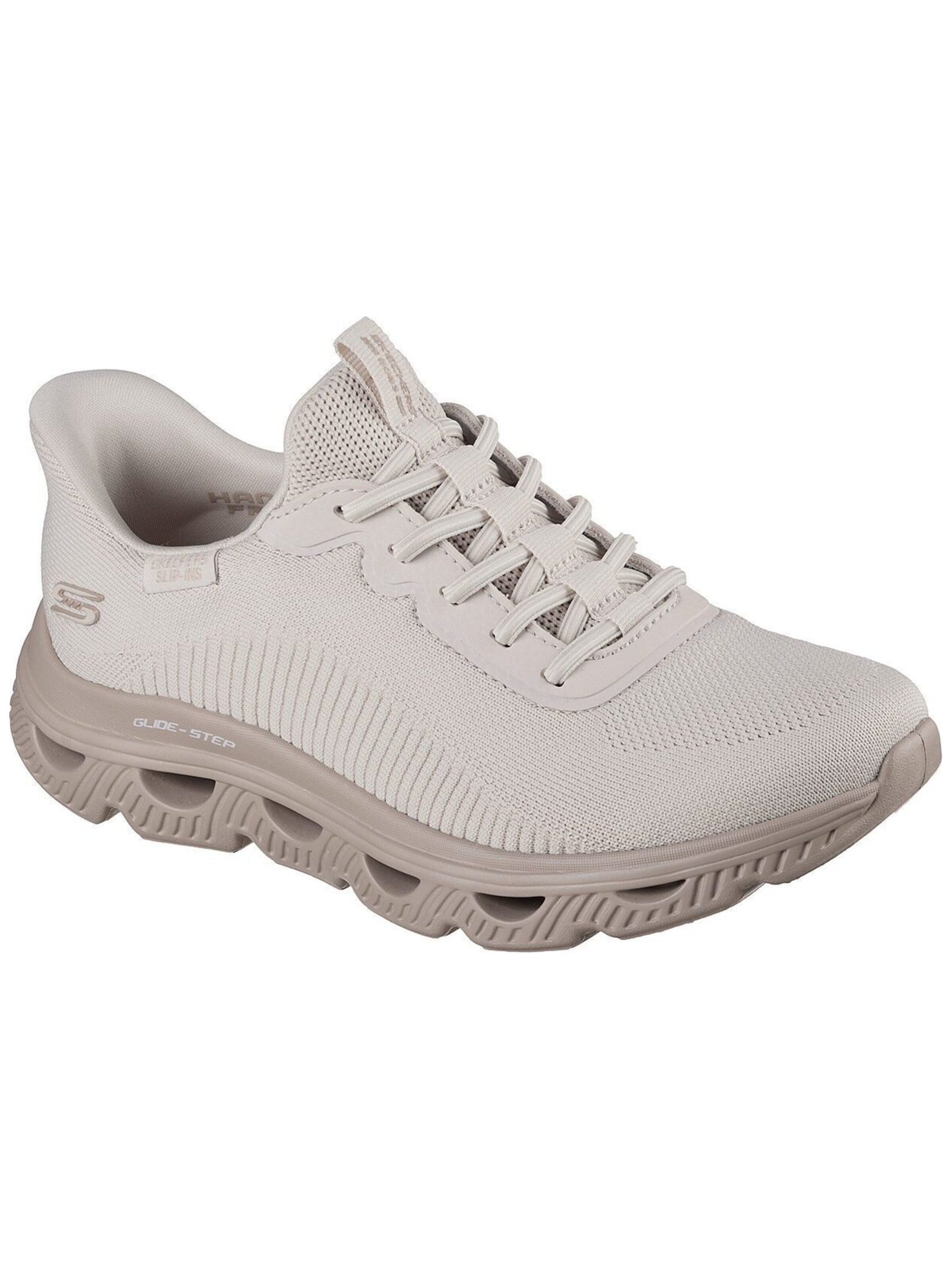 SKECHERS Sportschoen 'Skechers Bobs Arc Waves' in Beige: voorkant