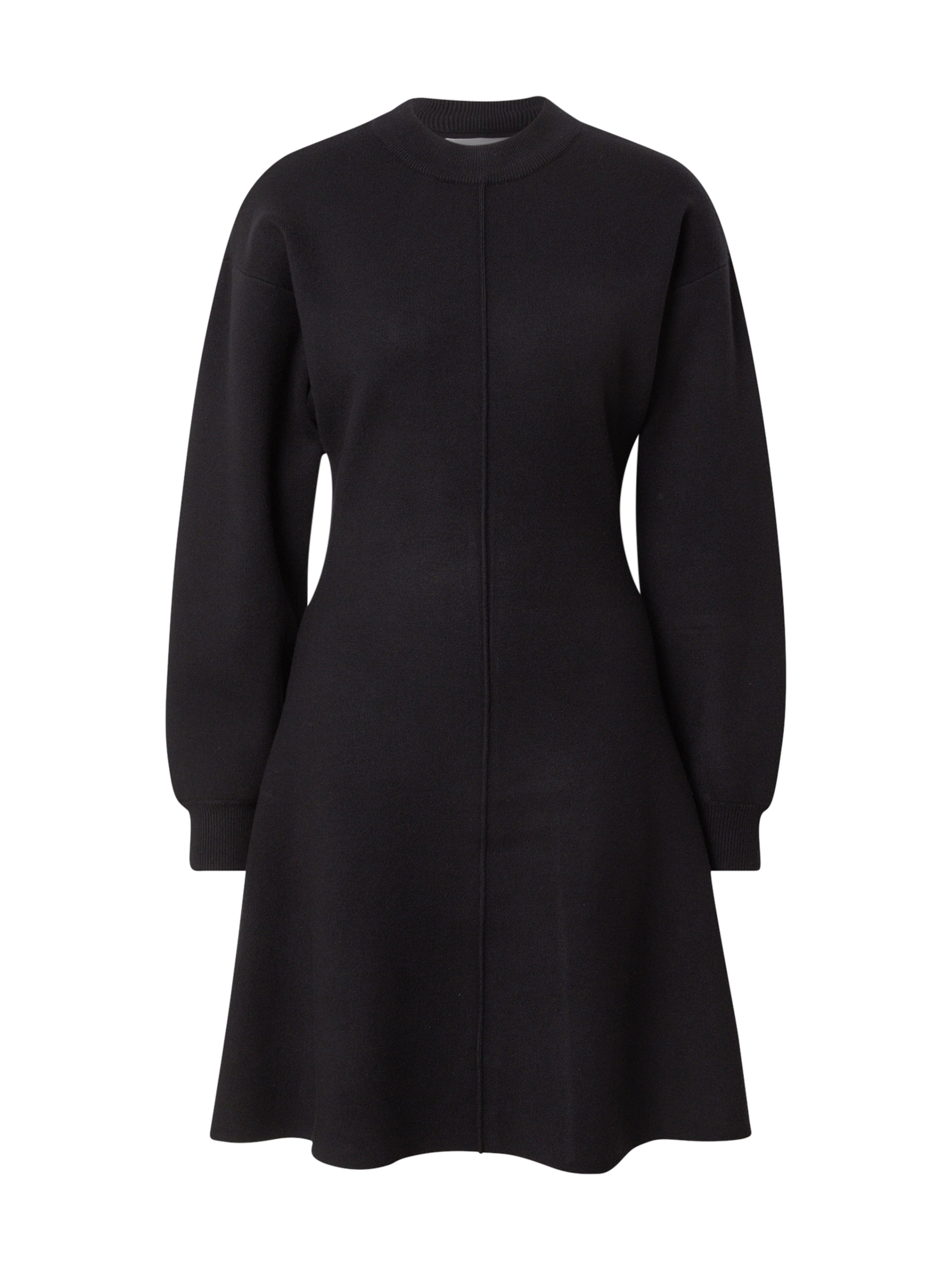 MSCH COPENHAGEN Плетена рокля 'Alfreda East' в черно: отпред