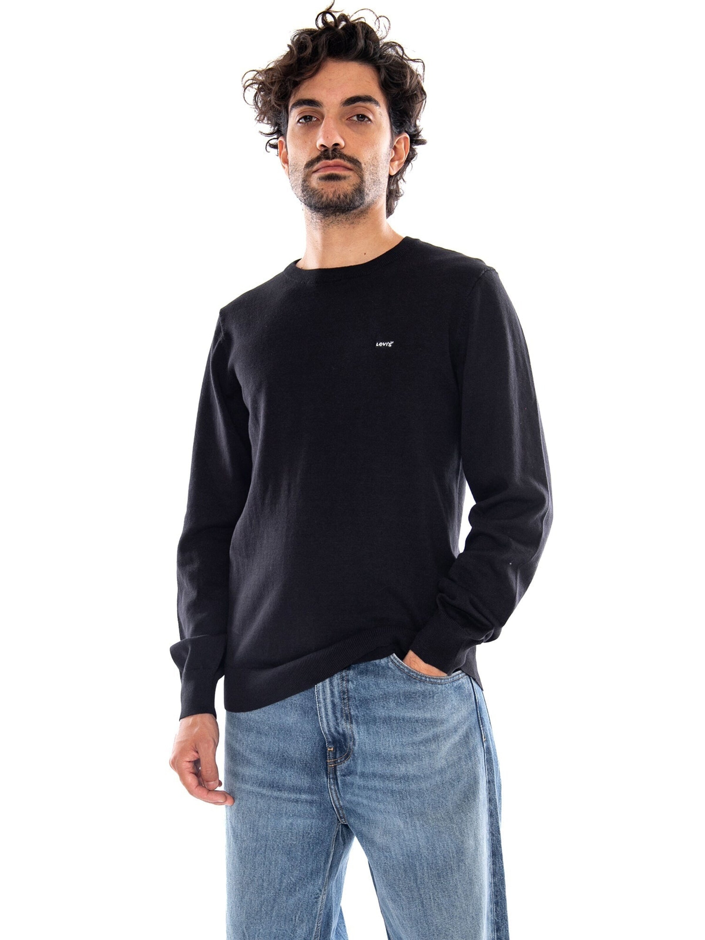 LEVI'S ® Sweater 'LIGHTWEIGHT HM SWEATER BLACK' in S in Black, Item view