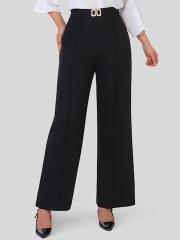 LapaPlus Regular Traditional Pants in Black: front