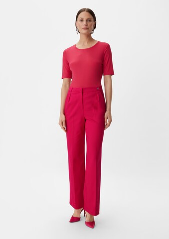 COMMA Wide leg Pantalon in Roze