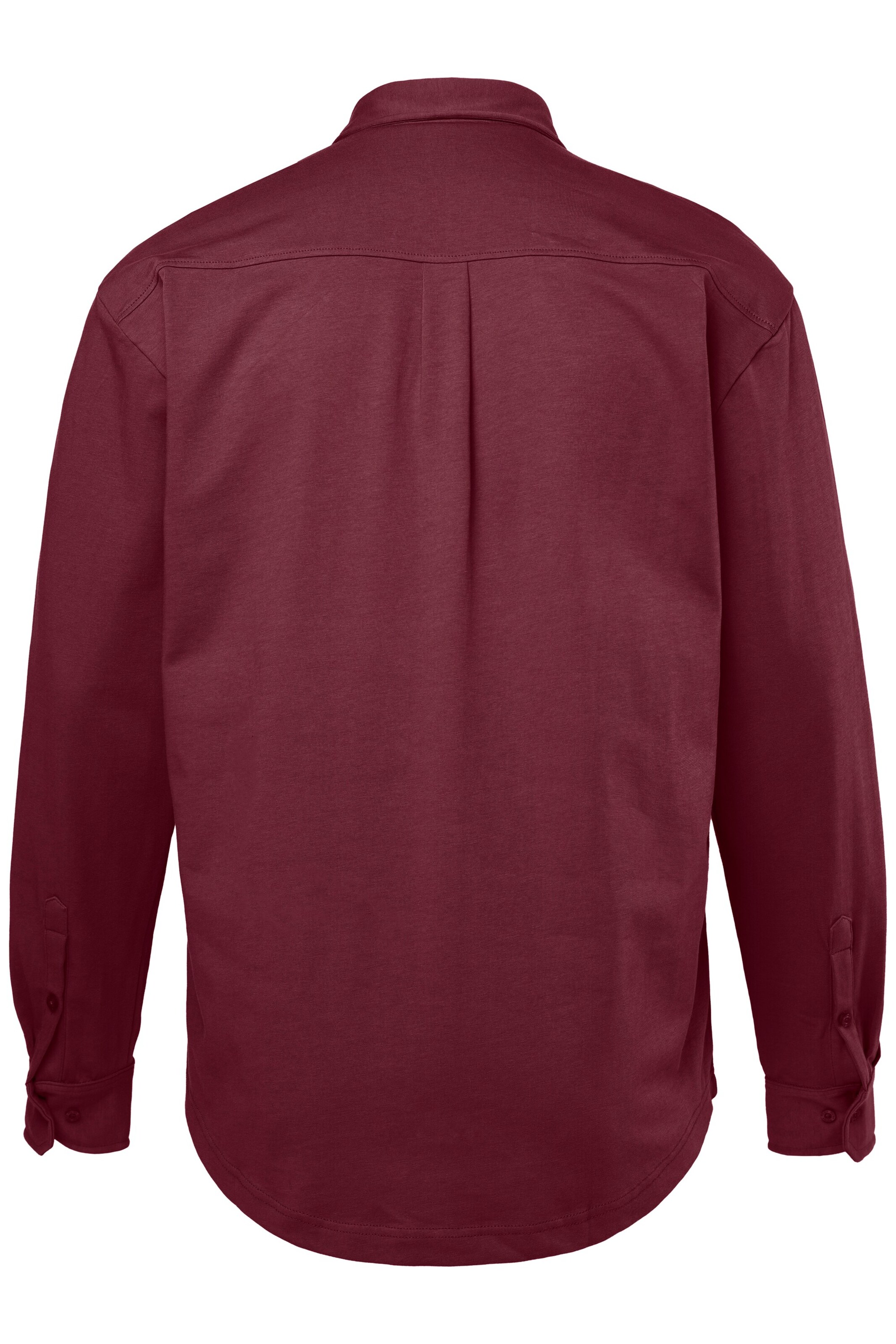 Men Plus Regular fit Button Up Shirt in Red