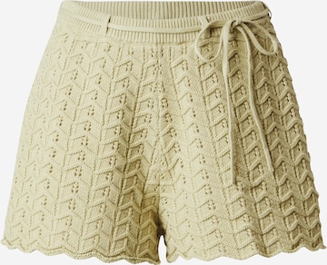 & Other Storiesregular Hlače - zelena boja: prednji dio