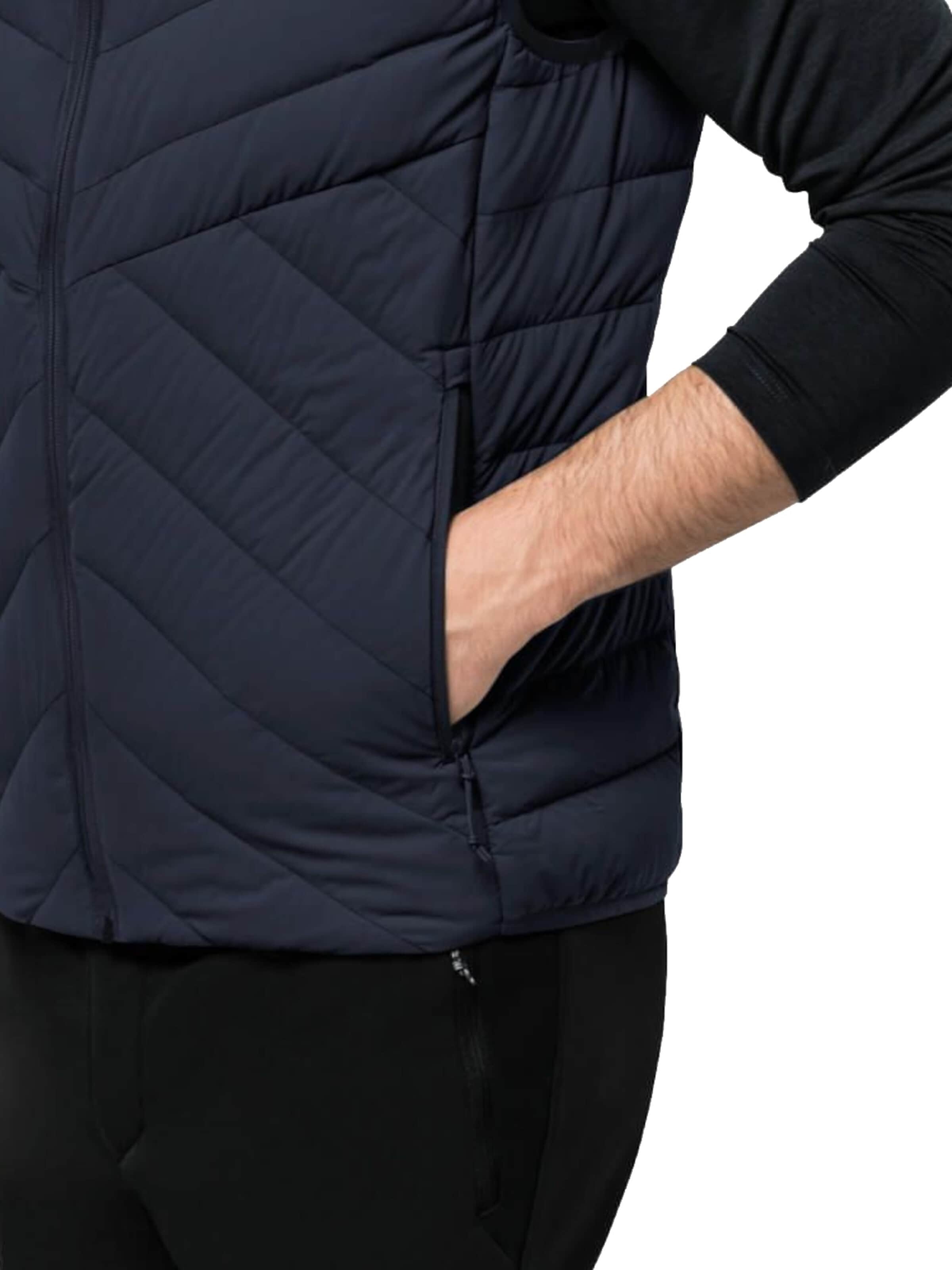 JACK WOLFSKIN Bodywarmer 'Jack Wolfskin Athletic Down Vest M' in Blauw