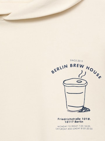 MANGO MAN Sweatshirt 'BERLIN' i beige