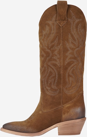 GISEL MOIRE Stiefel in Braun: Vorderseite