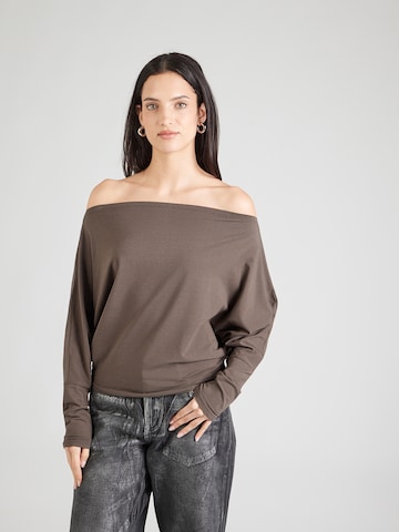 ABOUT YOU Shirt 'Laren' in Brown: front
