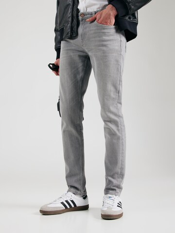 SCOTCH & SODA Slimfit Jeans in Grijs: voorkant