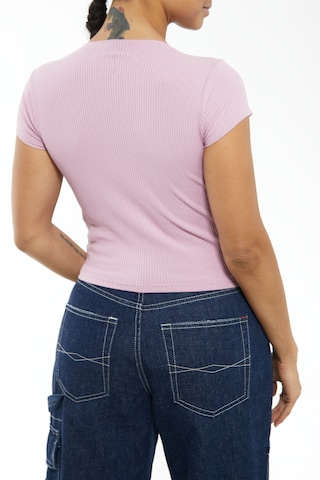BDG Urban Outfitters - Camisa 'Nola Notch' em rosa