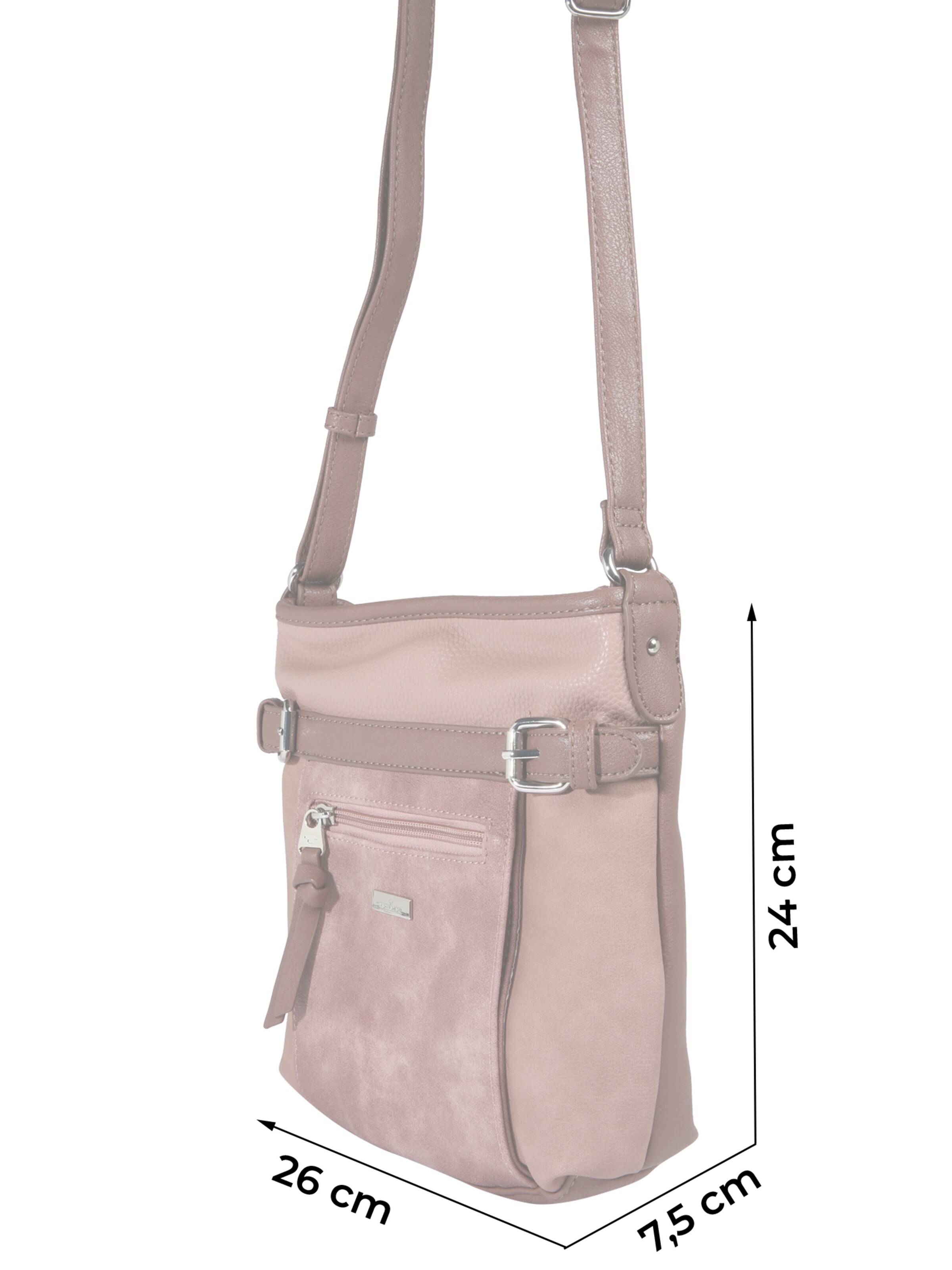 TOM TAILOR Umhängetasche 'Juna' in Pink