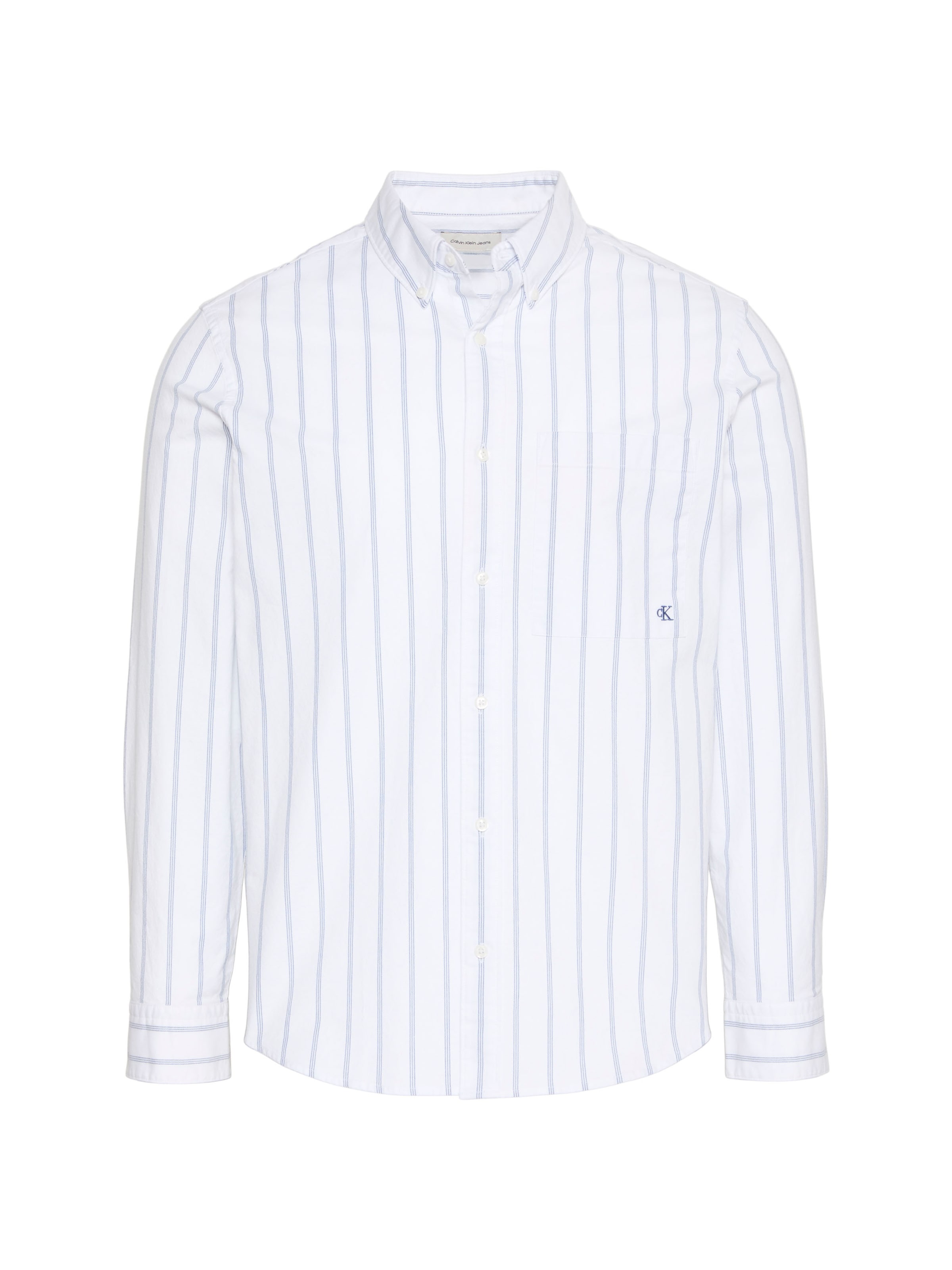 Calvin Klein Jeans Regular fit Button Up Shirt in White: front