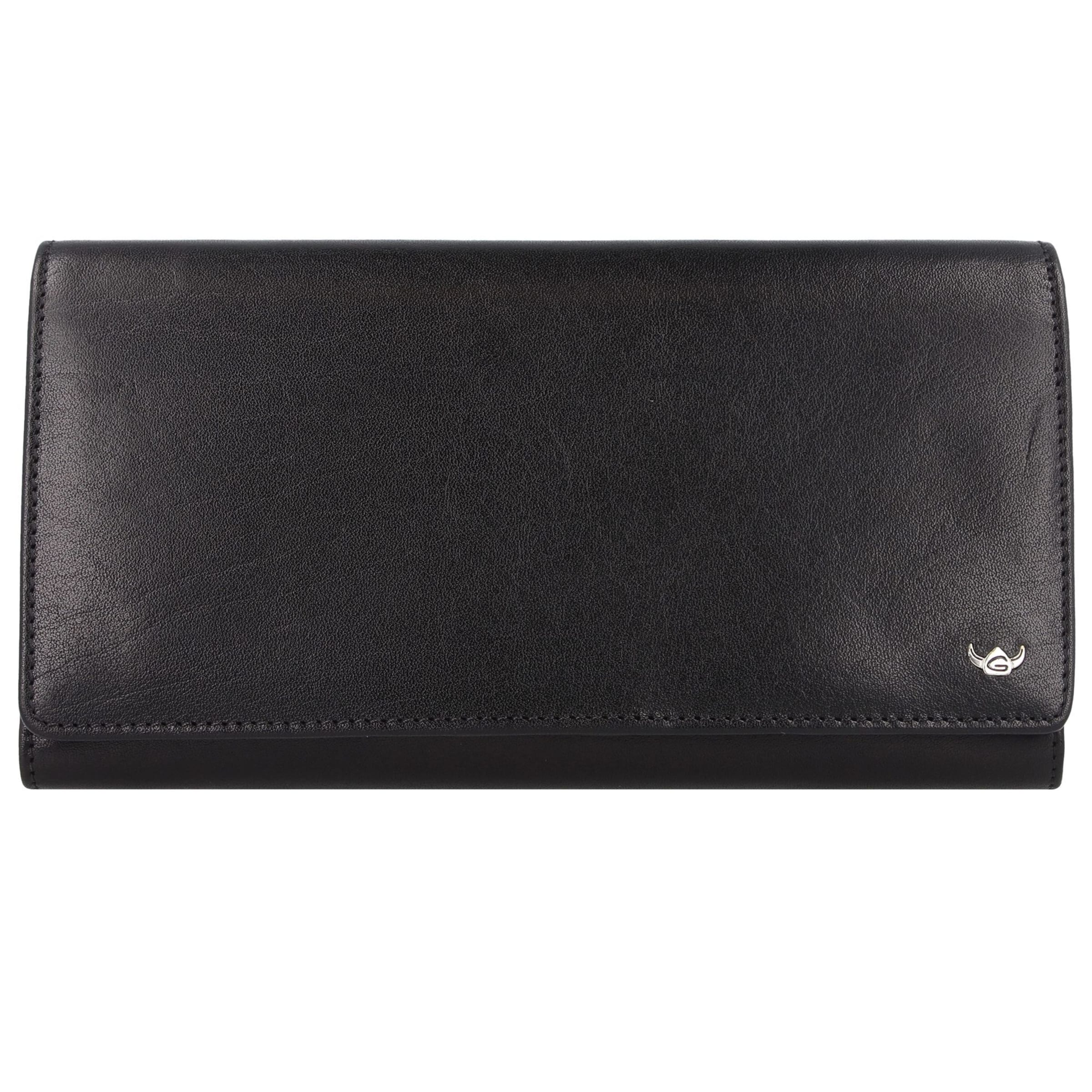 Porte-monnaies GOLDEN HEAD en noir : devant