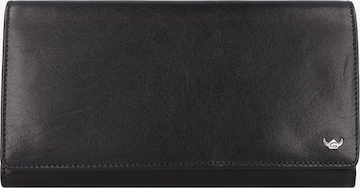 Porte-monnaies GOLDEN HEAD en noir : devant