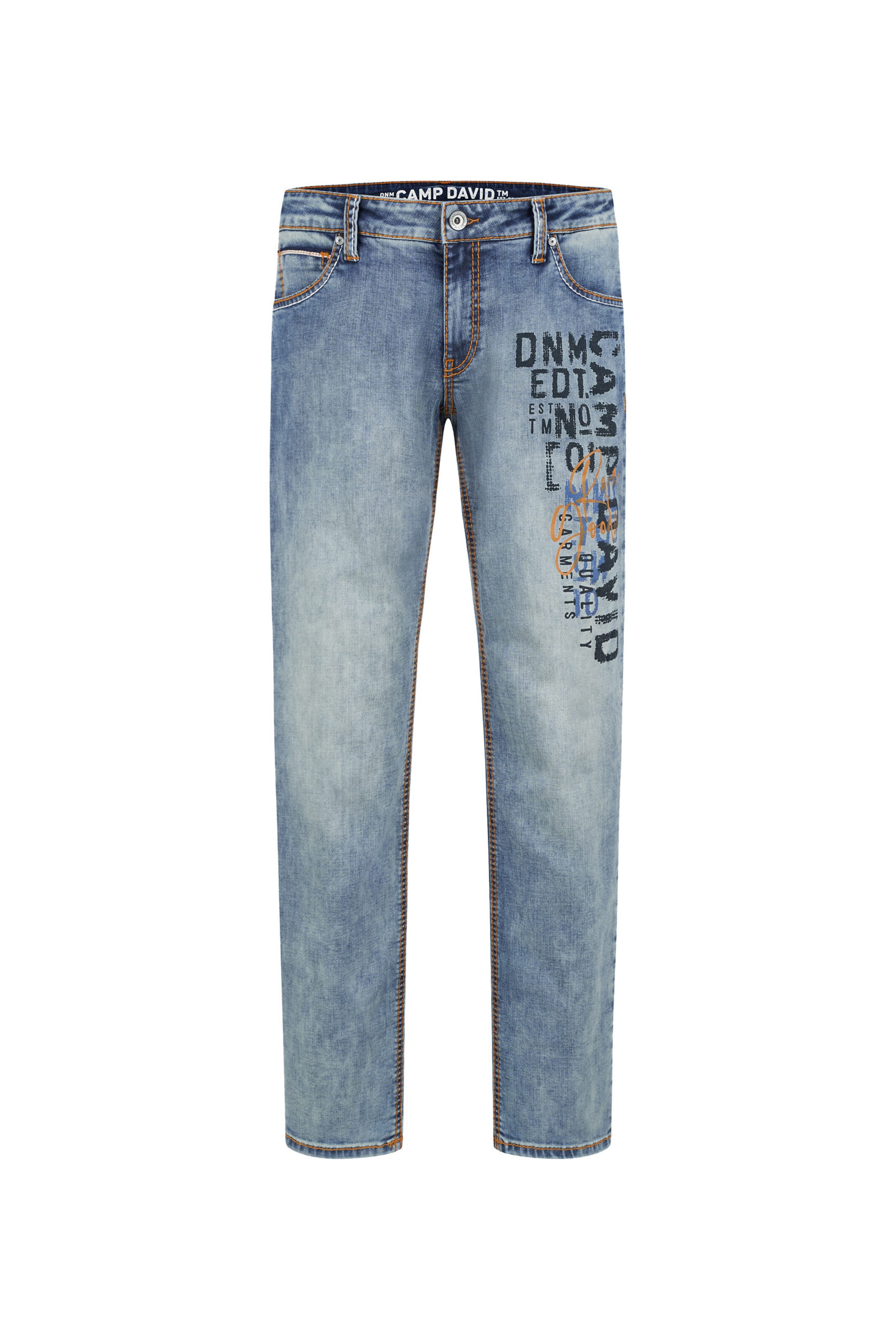 CAMP DAVID Regular Jeans in Blue: front