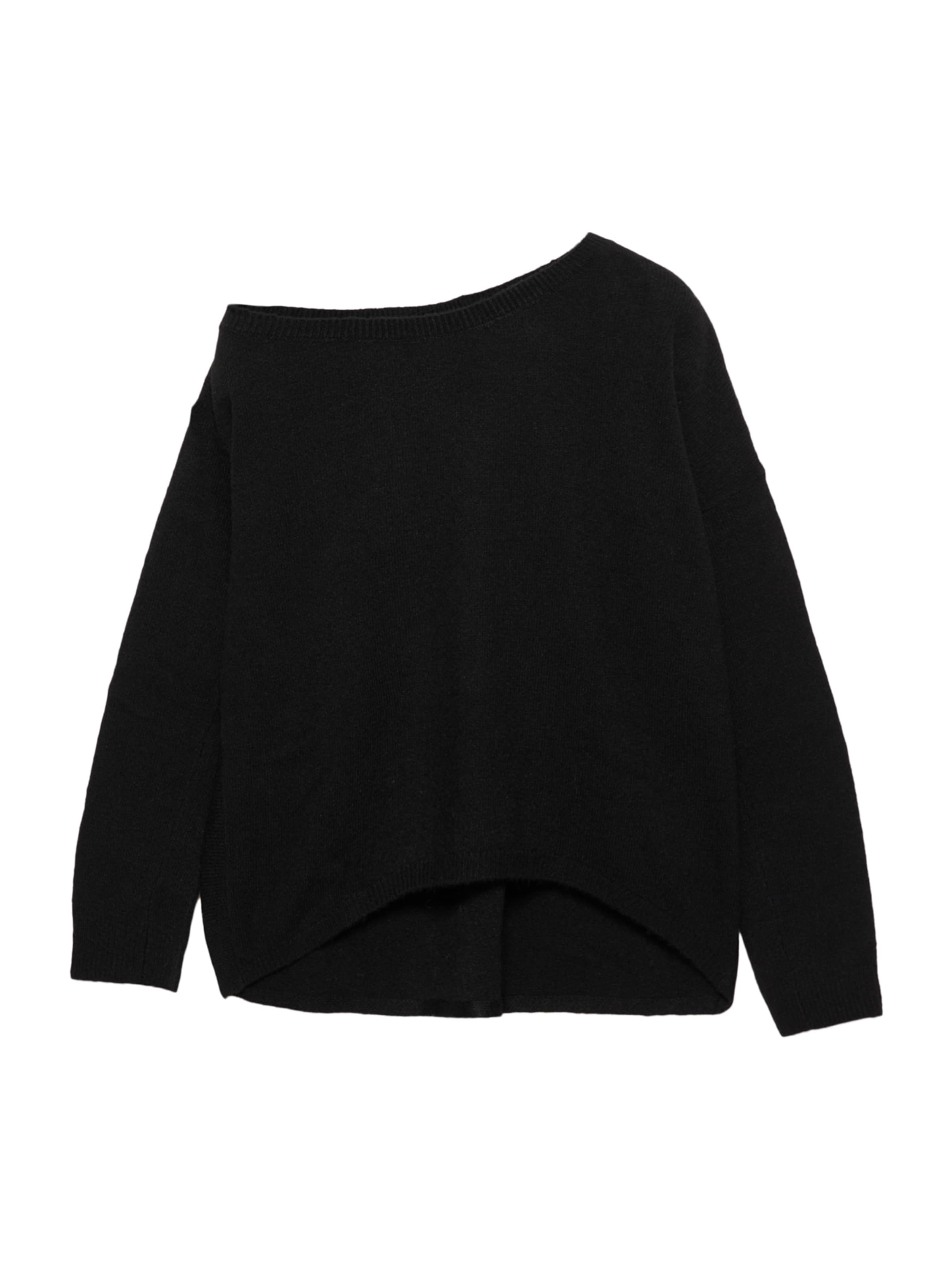 Pull&Bear Pulover | črna barva: sprednja stran