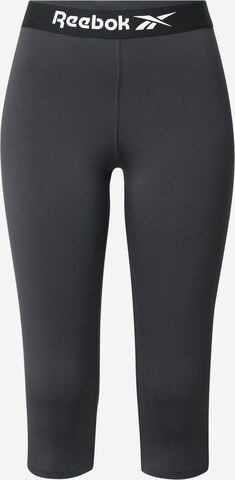 Reebok Skinny Sportbroek in Zwart: voorkant