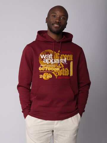 Sweat-shirt Watapparel en rouge : devant