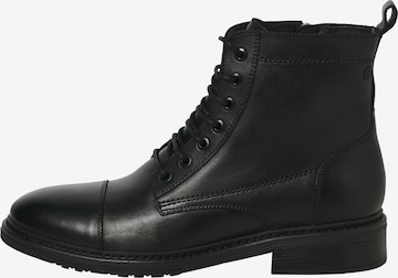 JACK & JONES - Botas con cordones 'JFWWENTWORTH' en negro: frente