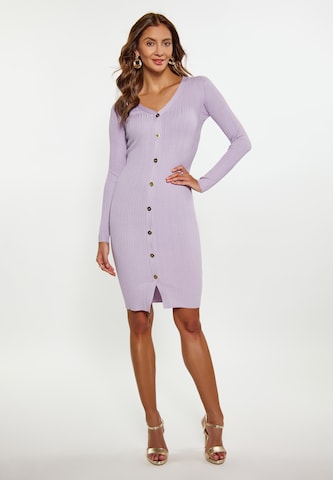 faina Knitted dress in Purple