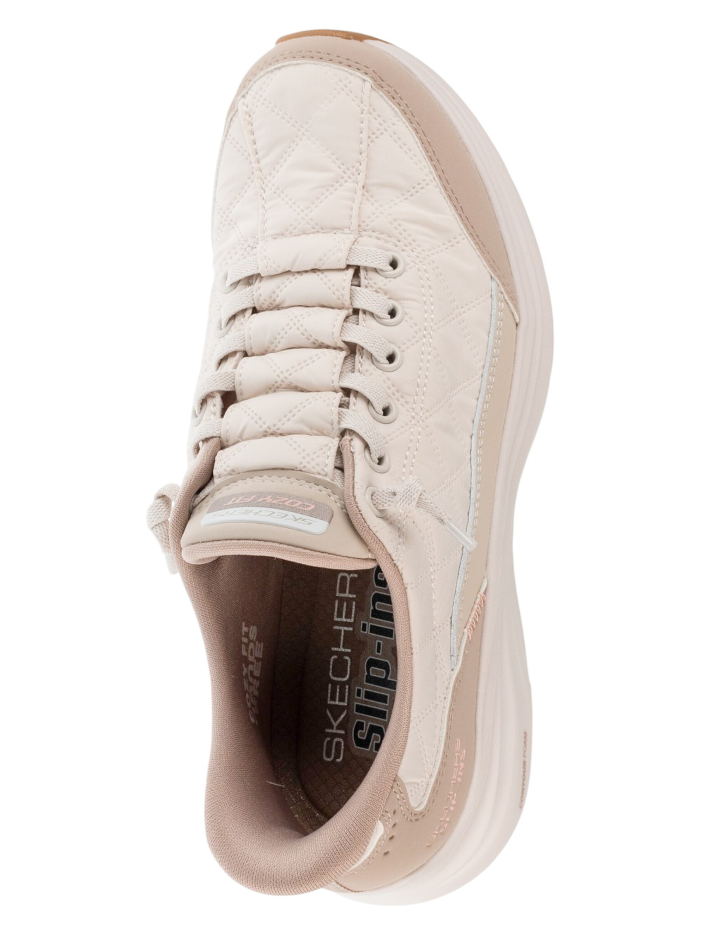 SKECHERS Sneakers laag 'Skechers Slip-ins: Contour Foam - Cozy Fit' in Beige
