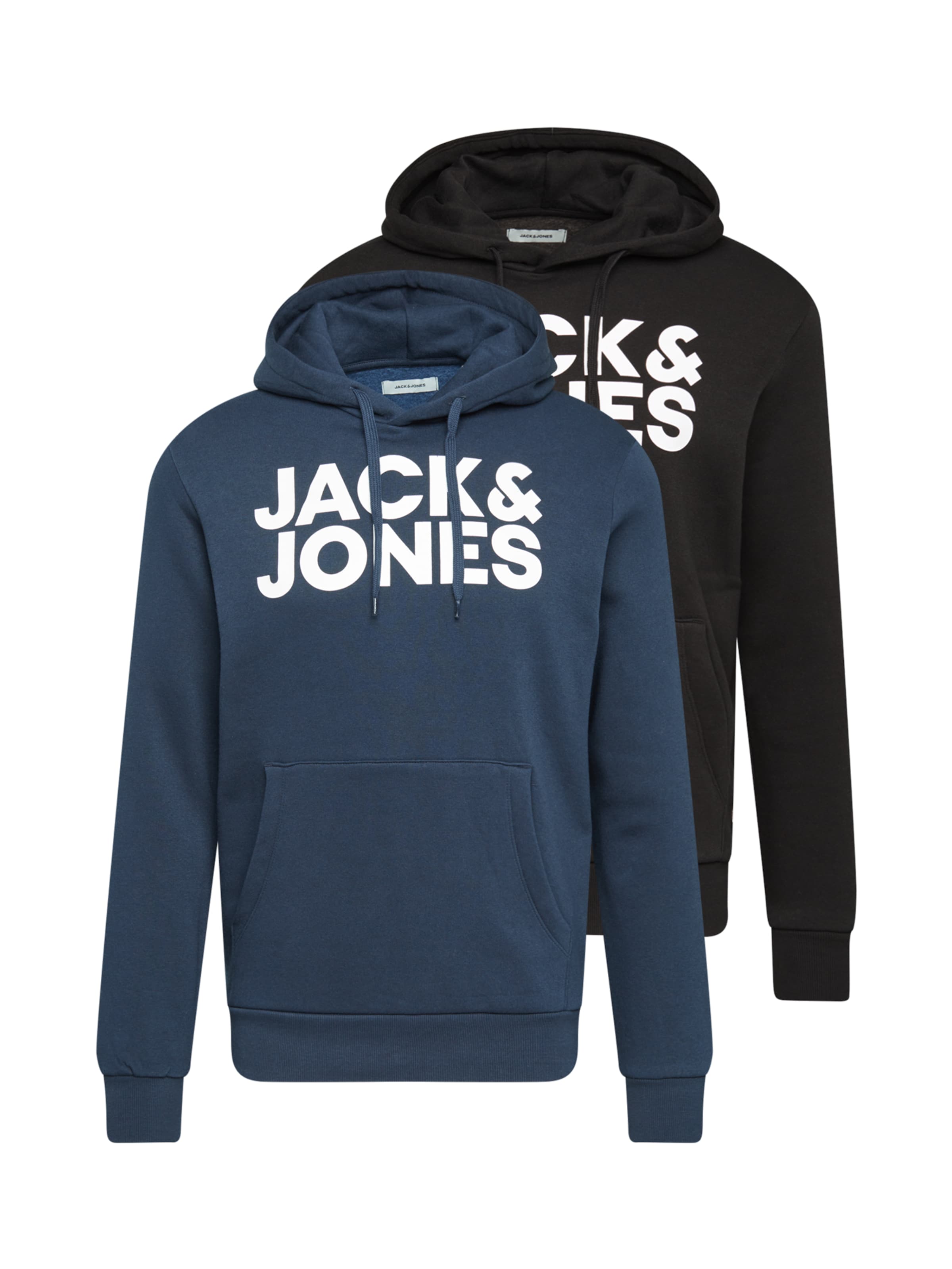 Bluză de molton 'JJEcorp' de la JACK & JONES pe albastru: față