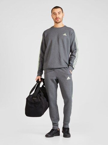 ADIDAS SPORTSWEAR Tapered Workout Pants 'Essentials' in Grey