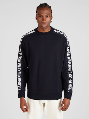 ARMANI EXCHANGE Sweatshirt in Blue: front