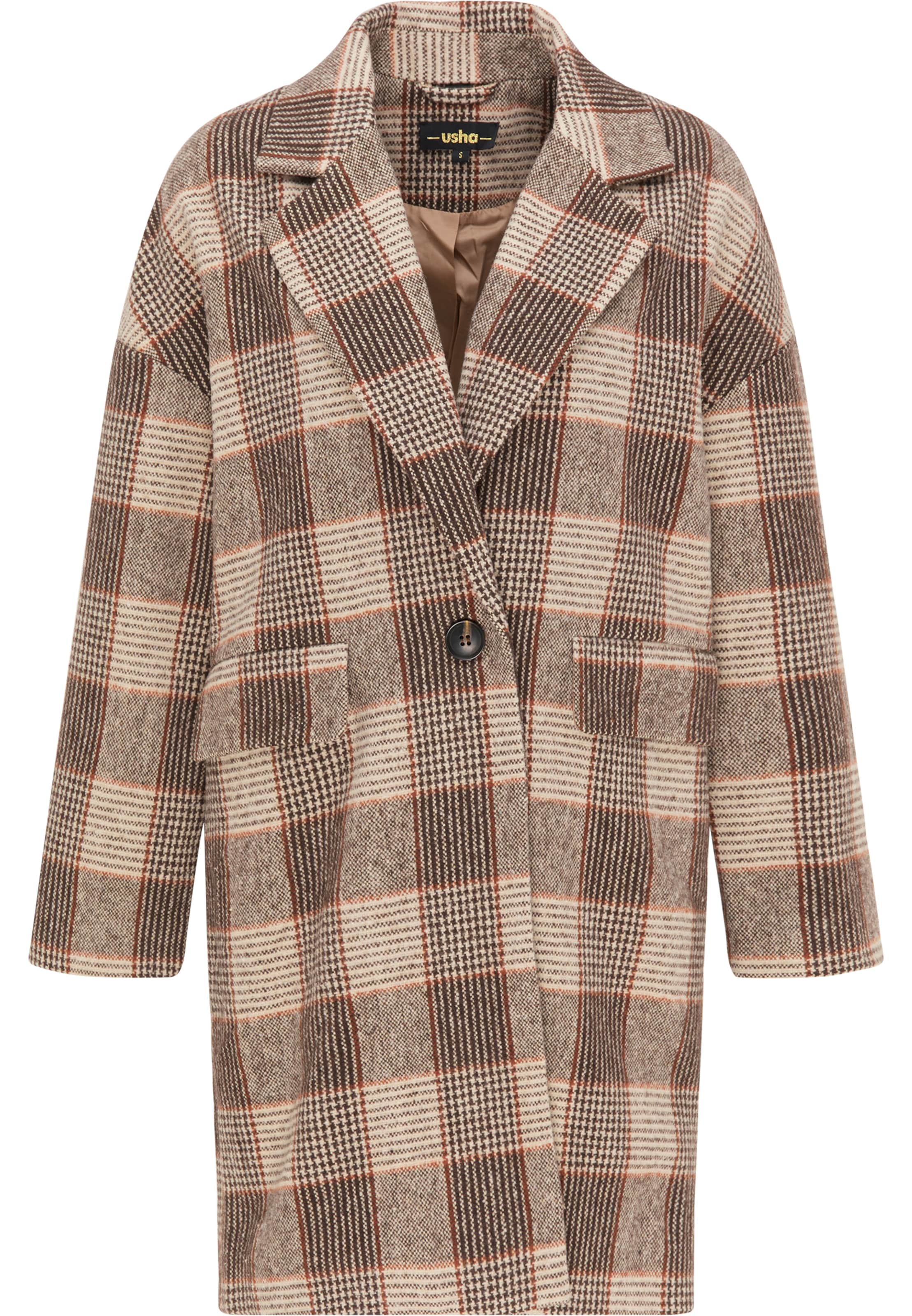 usha BLACK LABEL Płaszcz przejściowy w kolorze brązowy: przód