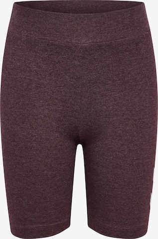 Hummel Workout Pants in Brown: front