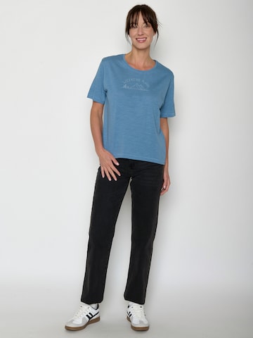 GREENBOMB Shirt 'Nova Weekend Plans' in Blauw