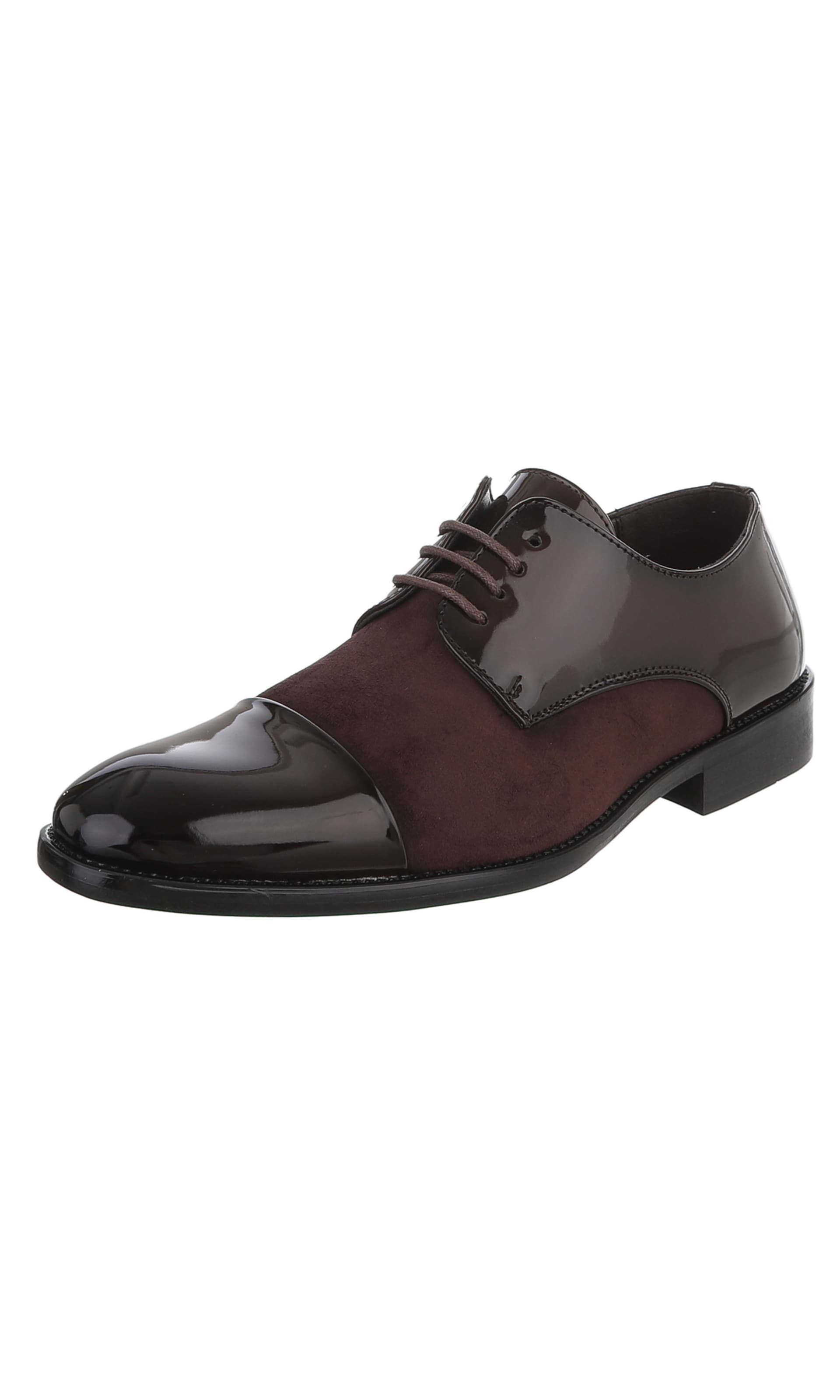 CoolWalk Lace-Up Shoes in Brown: front