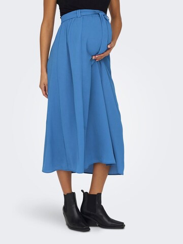 Only Maternity Skirt in Blue: front