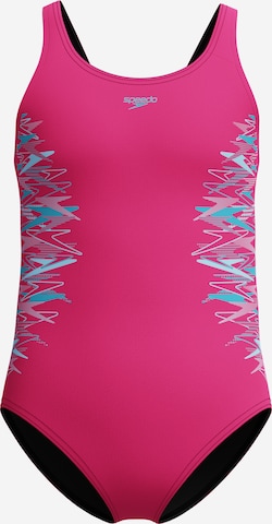 SPEEDO T-shirt Athletic Swimwear in Pink: front