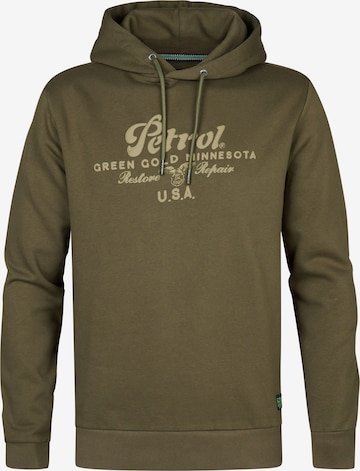 Petrol Industries Sweatshirt 'Yankton' in Groen: voorkant