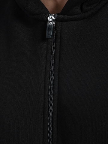 Smilodox Cedrik Basic Zipper Hoodie in Schwarz