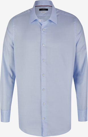 Coupe regular Chemise business HECHTER PARIS en bleu : devant