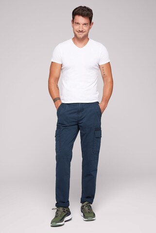 CAMP DAVID Loose fit Cargo Pants in Blue