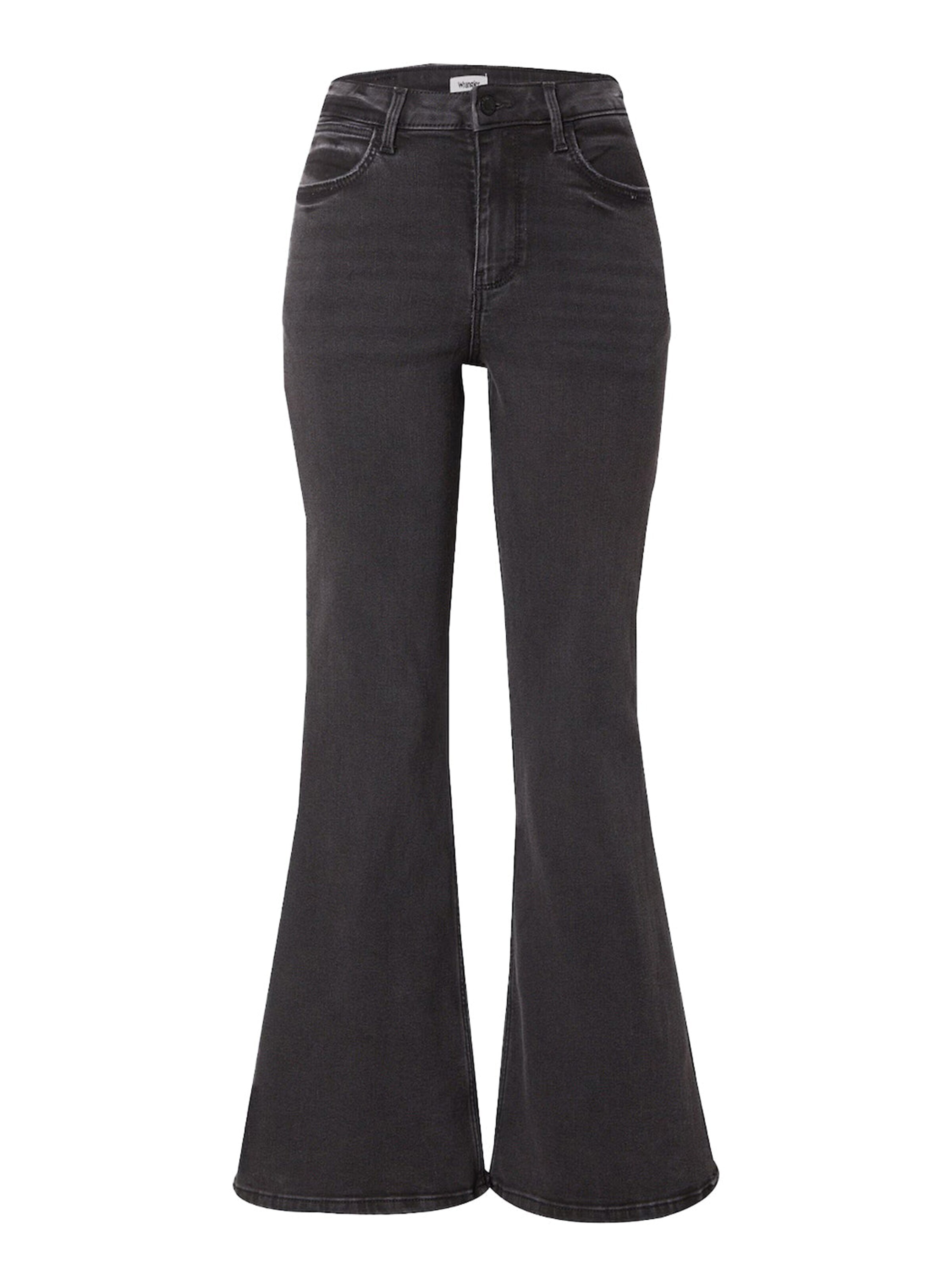 évasé Jean 'FIERCE FLARE CONSTELLATION' WRANGLER en noir : devant