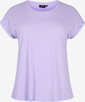 T-shirt 'KATJA' Zizzi en violet : devant