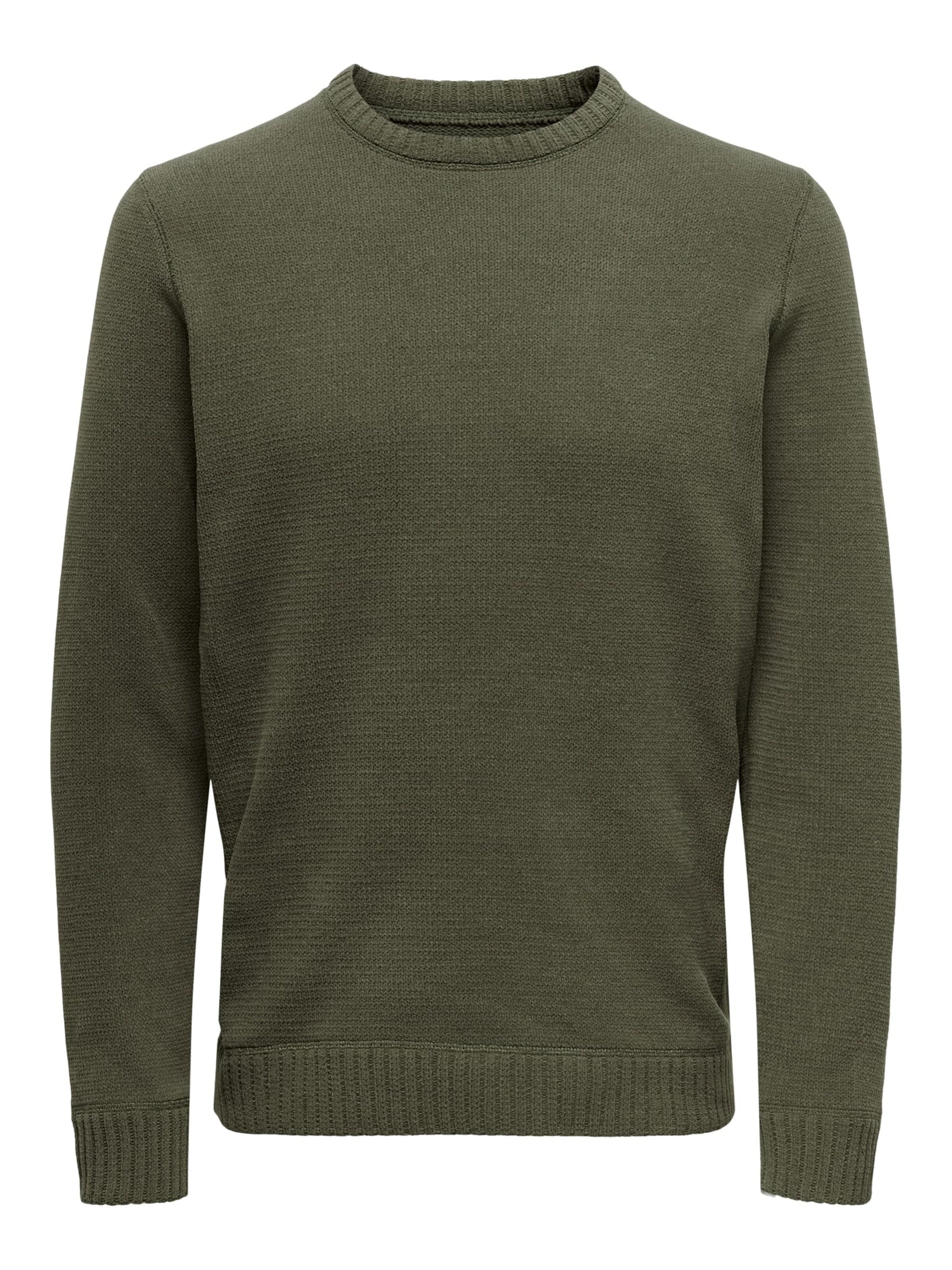 Only & Sons Sweater 'Ese' in Green: front
