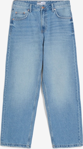 Bershka Wide leg Jeans in Blue: front