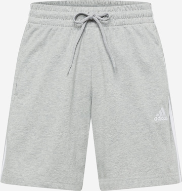 ADIDAS SPORTSWEAR Sportovní kalhoty 'Essentials' – šedá: přední strana