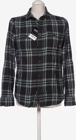 VANS Button Up Shirt in XS in Black: front