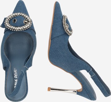 Public Desire - Zapatos destalonado 'CONFESSION' en azul