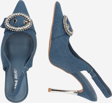 Public Desire - Zapatos destalonado 'CONFESSION' en azul