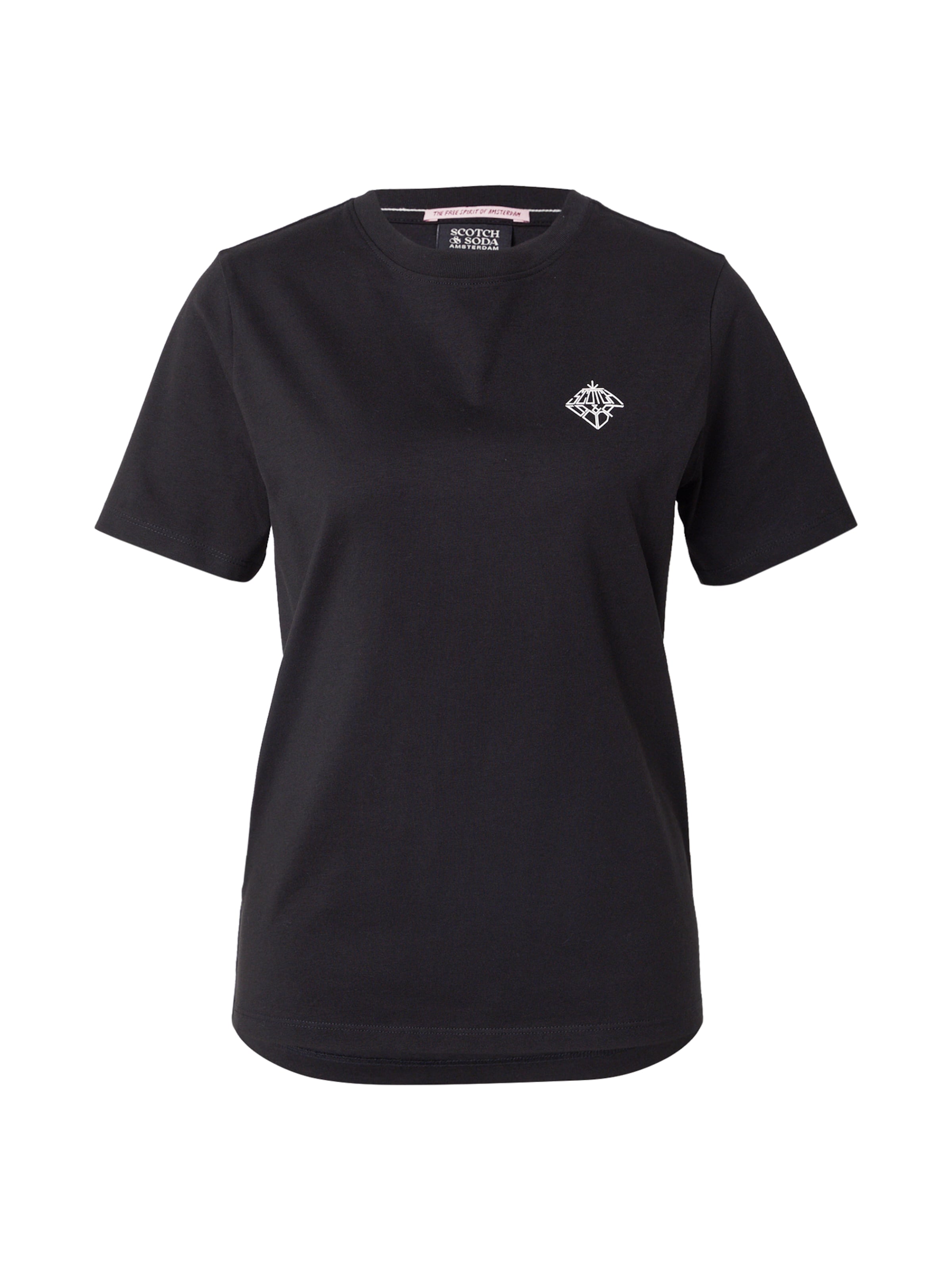 SCOTCH & SODA T-Shirt in Schwarz: Vorderseite