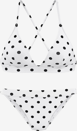 Bikinio viršutinė dalis iš LASCANA, spalva – juoda / balta, Prekių apžvalga