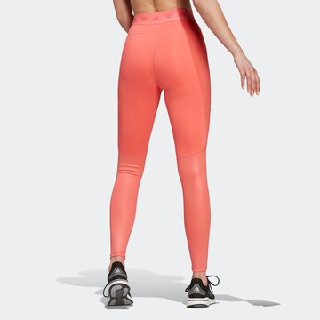 ADIDAS SPORTSWEAR Skinny Workout Pants in Red